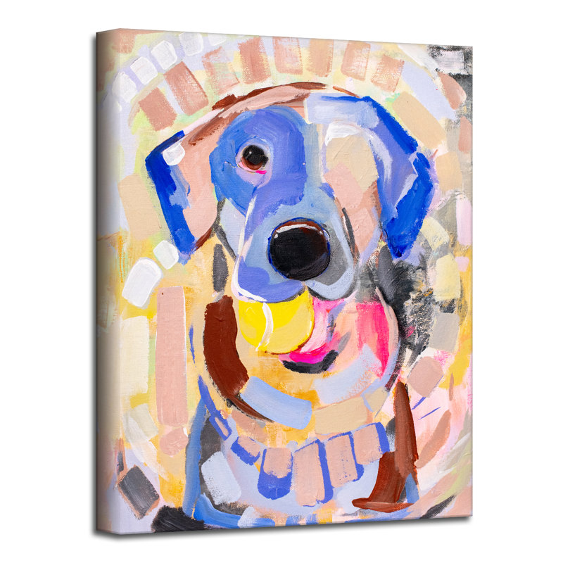 " Playful Lab " by Brandon Thomas, 16" H x 12" W x 1.5" D