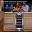 15" Dual Zone Wine Cooler, 30 Bottle Built-In or Freestanding Wine Refrigerator, Undercounter Wine Fridge with Reversible Door, Two Handle Options & Adjustable Shelves-118229006