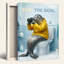 Tableau mural humoristique « Scellez l'affaire » sur toile, représentant un phoque en veste jaune sur les toilettes (1 pièce)-1112053377