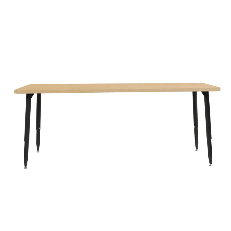 Table d'activité Adapte 24 x 36, 30 po x 72 po, Grain d'érable / noir