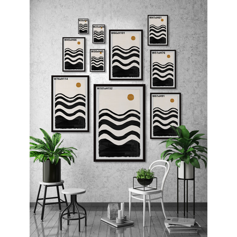 Conflicted Landscape - Single Picture Frame Painting, 30cm H x 20cm W x 3.81cm D