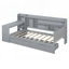 Structure de lit en pin durable avec tiroirs de rangement, compartiments latéraux et bureau intégré pour une utilisation optimale de l'espace-470791779-470791778