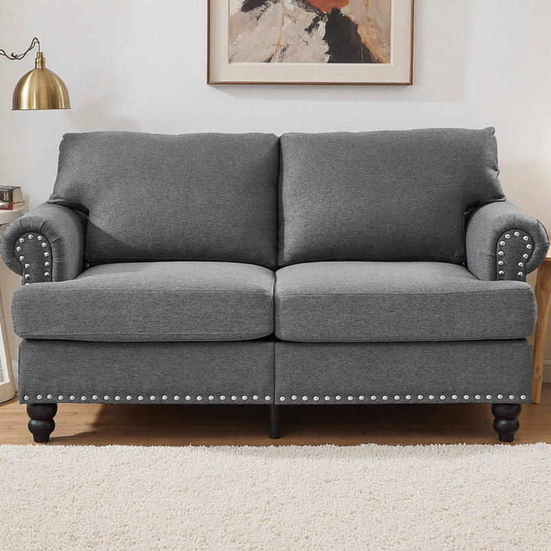 Canapé-lit 59,5 po Modern Classic Classic, Gris