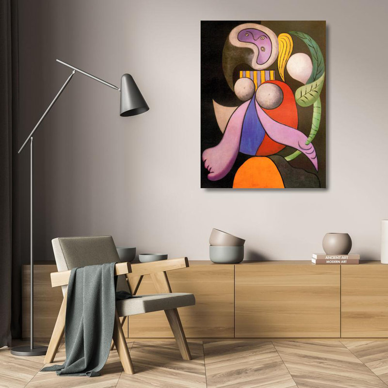 Femme à la fleur 1932 ISI-EY279, H 24 po x l 18 po