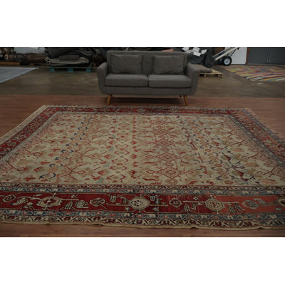Pre-1900 Vegetable Dye Traditional Area Rug 9x11