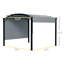 11 pi. L 11 pi. X P 11 pi. Pavillon de jardin en acier D-98184687