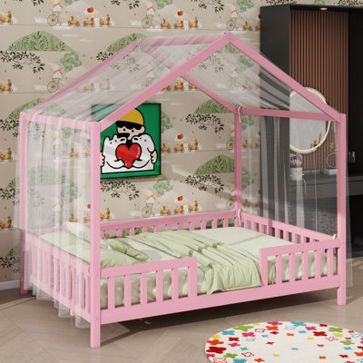 Lit pour enfant avec baldaquin Montessori