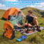 Ventilateur de camping portable, ventilateur alimenté par batterie rechargeable avec lanterne à DEL, petit ventilateur de table, ventilateurs à piles USB pour voyage, chambre à coucher, camping, tente, bureau, plage, pique-nique, barbecue, pêche-131655531