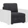 Large Chenille Single Seat Armless Storage Chair Of Modular Sofa
