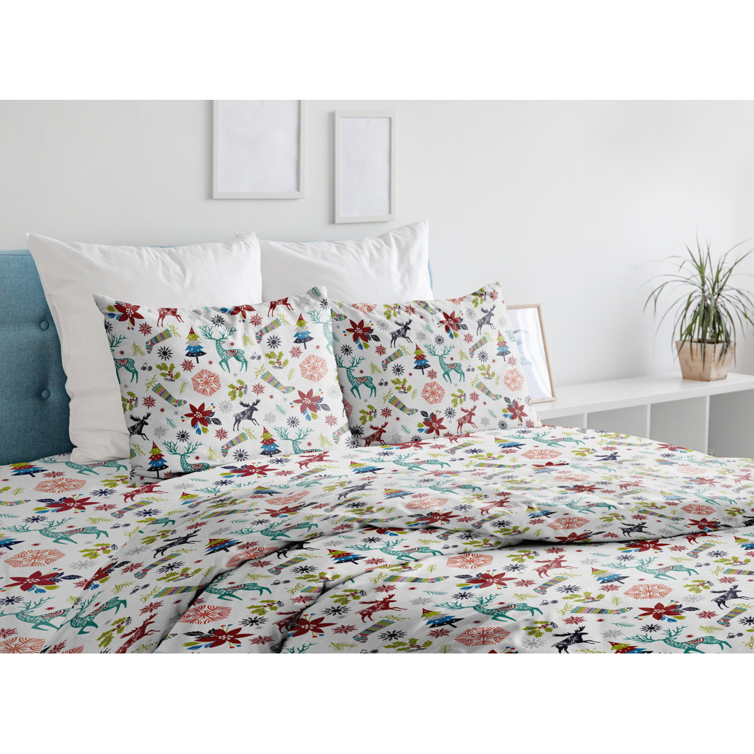 GSM 100% Cotton Holiday Joy Sheet Set Celeste Home