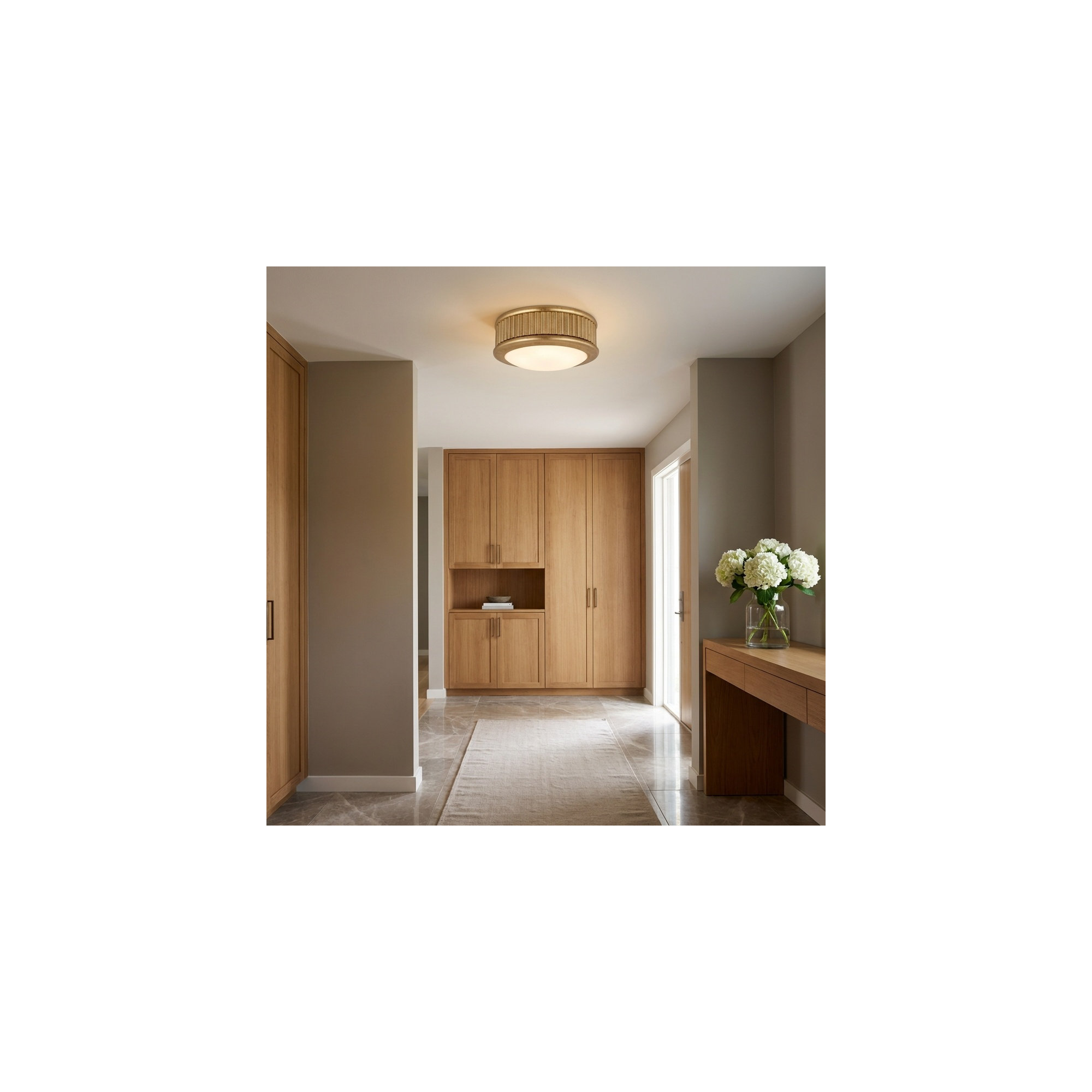 Rigsby Flush Mount, Gild, 2" H x 5" W x 5" D