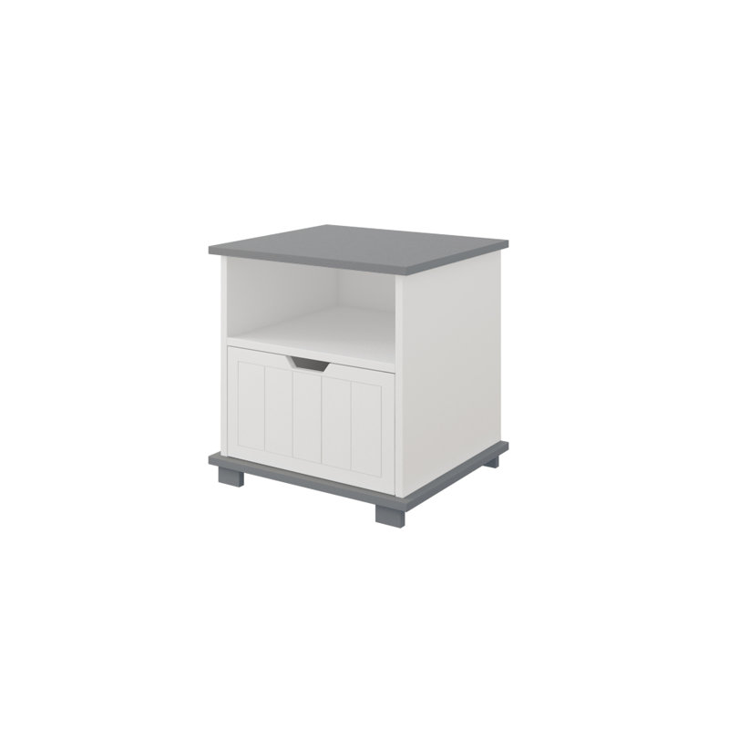 Paulding 1 Drawer Nightstand, Grey