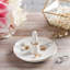 White Ceramic Jewelry Ring Holder