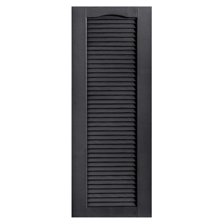 Cathedral Top Full-style Open Louvre Shutters Pair