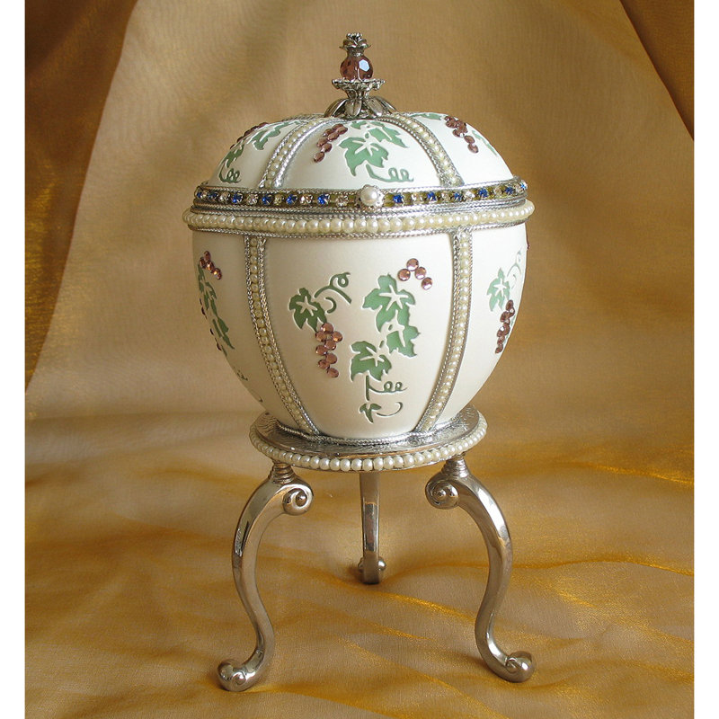 Boîte à bijoux pour oeuf d’oie