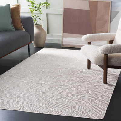 Tapis abstrait lavable à la machine Granillo