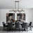 12 - Light Dimmable Bubble Glass Sputnik Modern Linear Chandelier-415289533-407765940