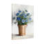 Plantes et fleurs fleurs bleues en pot décoratif sur toile-1054157577