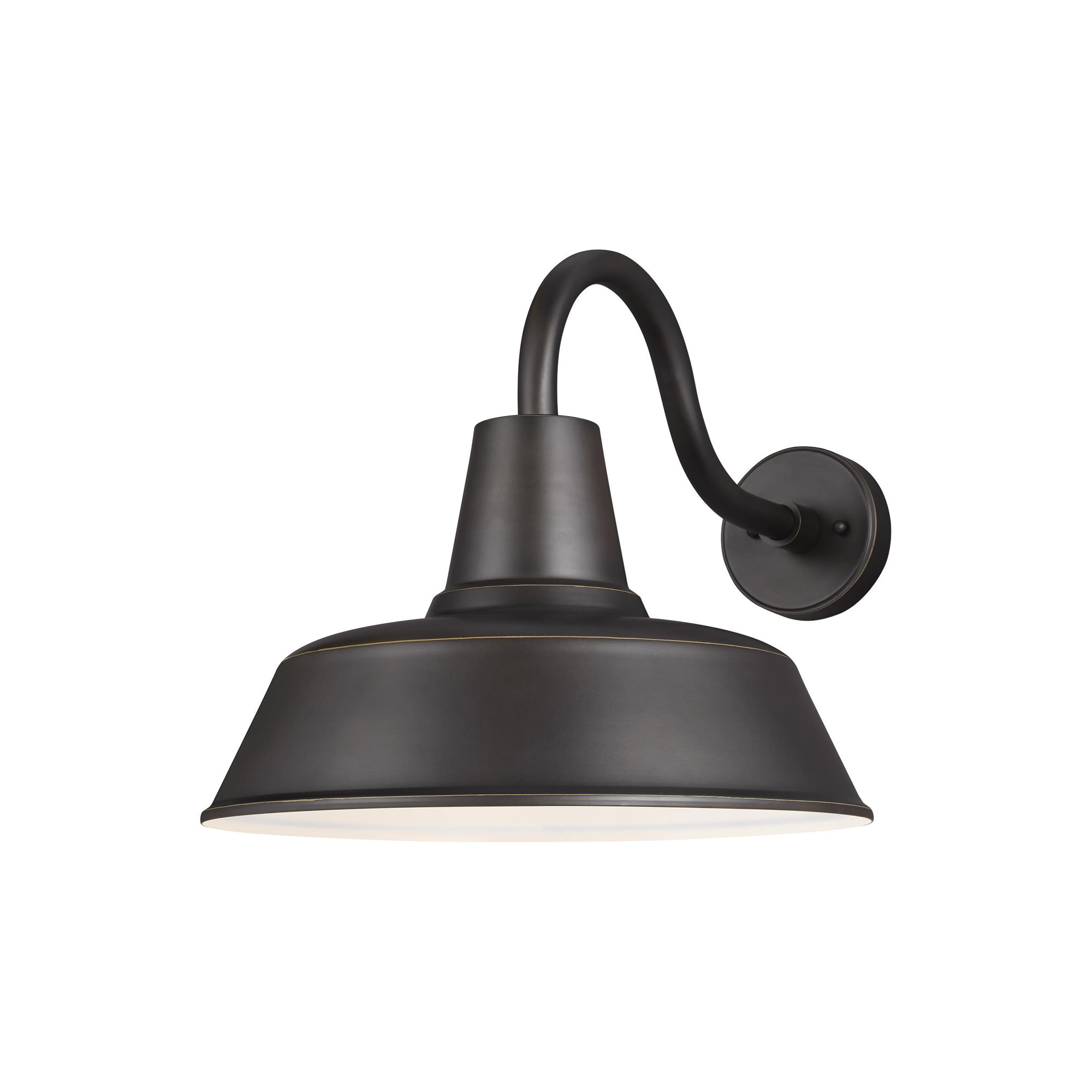 Blakeston Single Light Bell Outdoor Aluminum Wall Light, 15" H x 16" W x 16" D, Antique Bronze, No