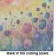 Scabiosa in Colour Glass Cutting Board Large