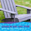 Chaise Adirondack en cèdre Jack & June, chaise longue d'extérieur en bois confortable, siège de jardin durable