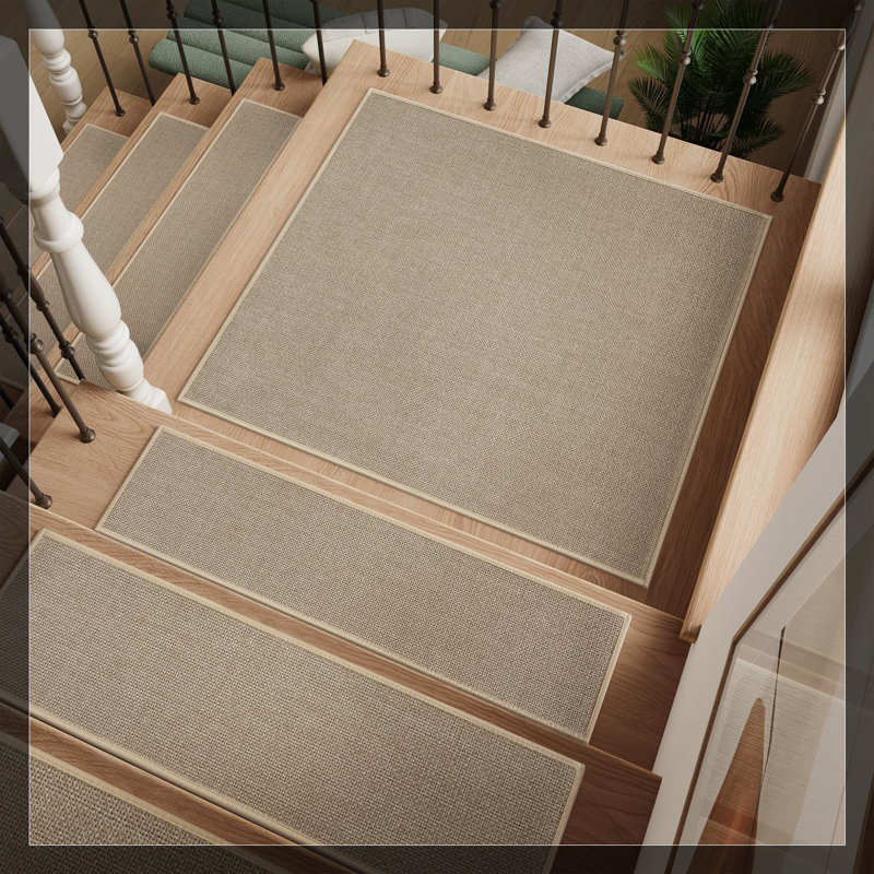 Biron antidérapant 15PCS, tapis d'escalier pour marches en bois, support en caoutchouc pour l'intérieur, tapis d'escalier sans résidus, tapis d'escalier durable pour enfants et chiens 8 po x 30 po