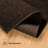 Amoritta Furnish my Place Modern Indoor/Outdoor Commercial Solid Color Rug - Pet and Kids Friendly Rug, Stain Resistant, Floor Carpet for Living Room & Hallway, Wedding - Chocolate-553646802