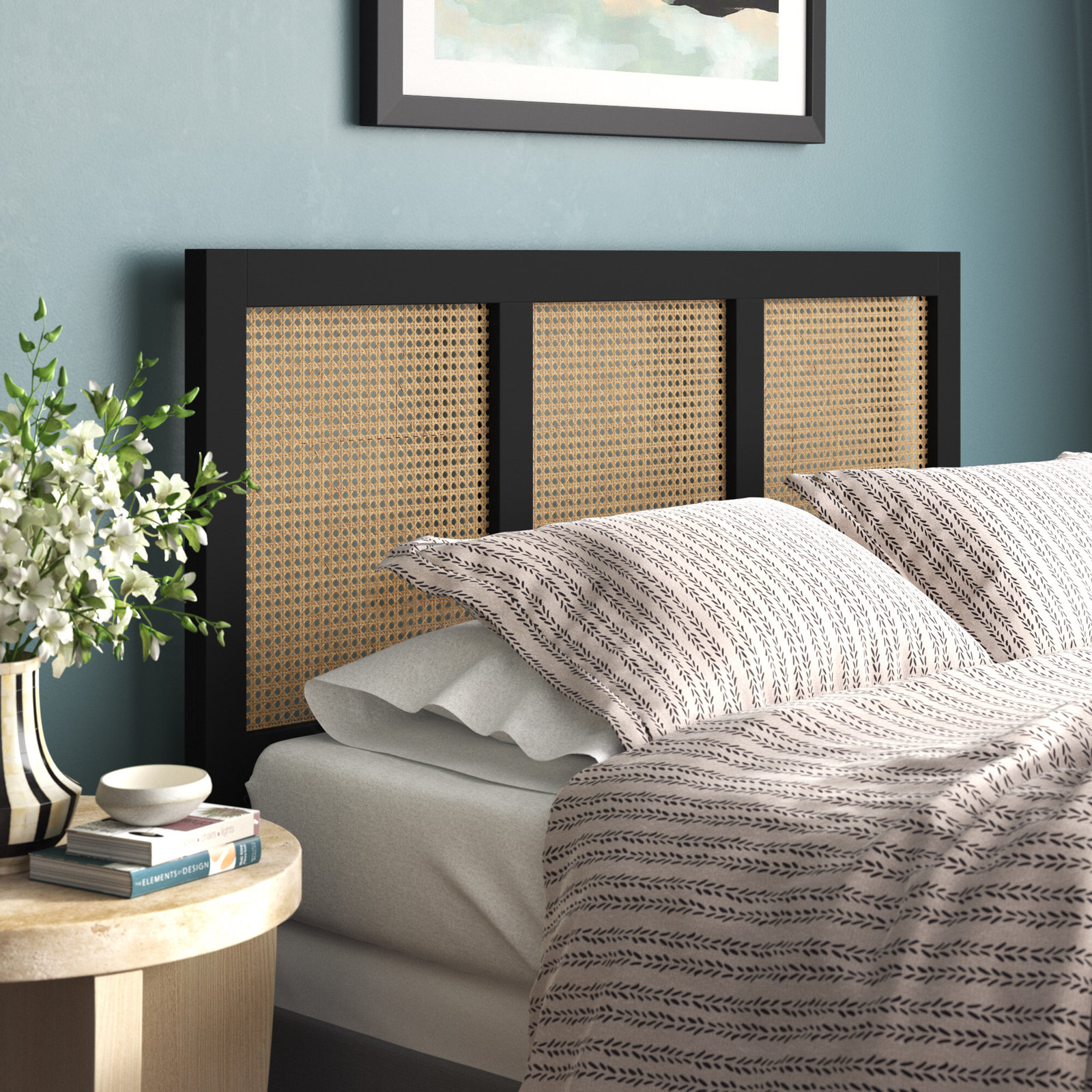 Tahoe Solid Wood Headboard, Full, Black
