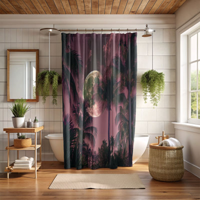 Retro Tropics - 1 Piece Standard Shower Curtain