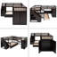 Jadviga Kids Twin Over Twin Over Full Bunk Bed with Drawers-1961497649