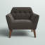 Fauteuil rembourré de 37 po de largeur avec dossier capitonné Merrylite-826203888