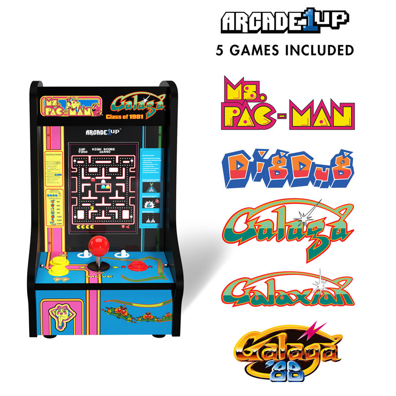 Arcade 1up Arcade1up Ms Pacman Galaga Tabletop Arcade Machine & Reviews 