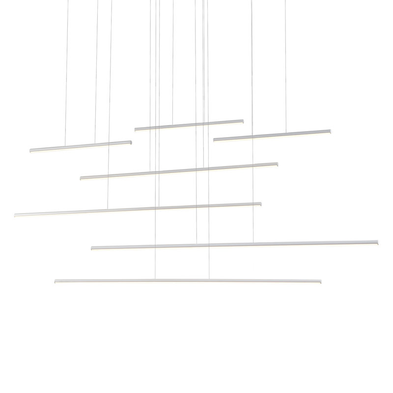 Chute Motion 7 - Light LED Pendant, White