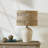 21" Boho Ceramic Table Lamp 3-Way Dimmable Handwoven Rattan Shade-501265590
