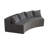 Curved Sectional Sofa With Four Pillows, Curved Modular Semi Circular Sofa, Comfy Couch-2069186940