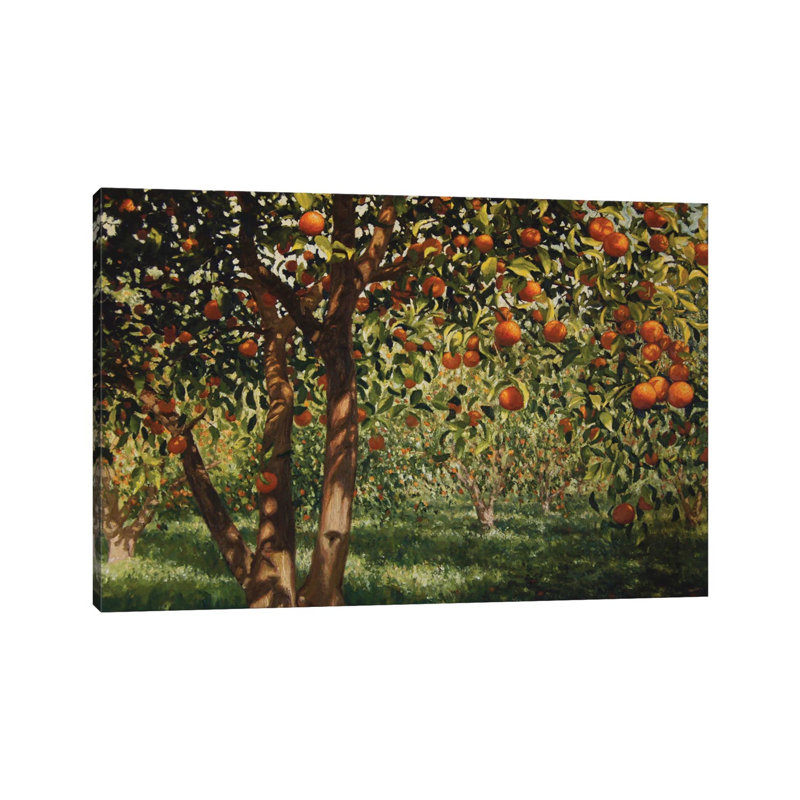 Silence Under The Oranges II, 2012 by Angus Hampel - Gallery-Wrapped Canvas Giclée on Canvas, 30.48 cm H x 45.72 cm W
