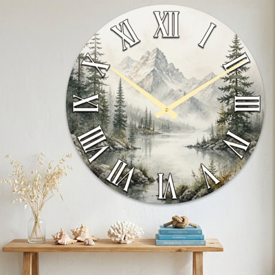 Horloge murale en verre
