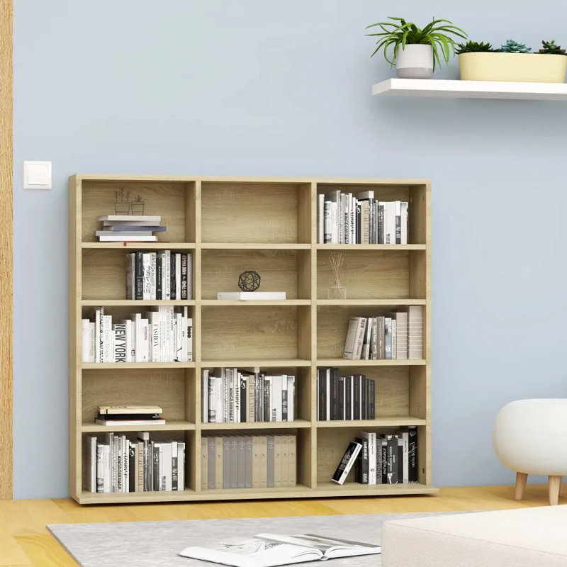 Solid Wood 89.5cm H Media Cabinet, Sonoma Oak