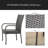 PE WICKER STACKING CHAIR 2Pcs