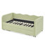 Lits jumeaux convertibles en 1 avec rangement, MDF vert à carreaux vichy, modernes pour petits espaces-271420724