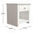 Tevrat 1 Drawer Nightstand-17884358