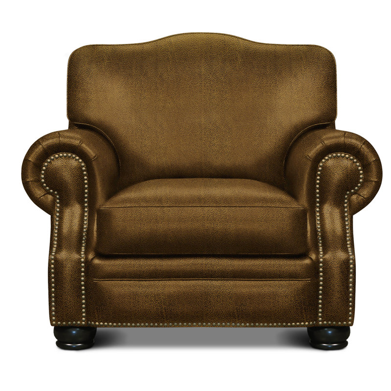 Royale Leather Club Chair, Espresso, Mustang (Maestro Artisano), Yes