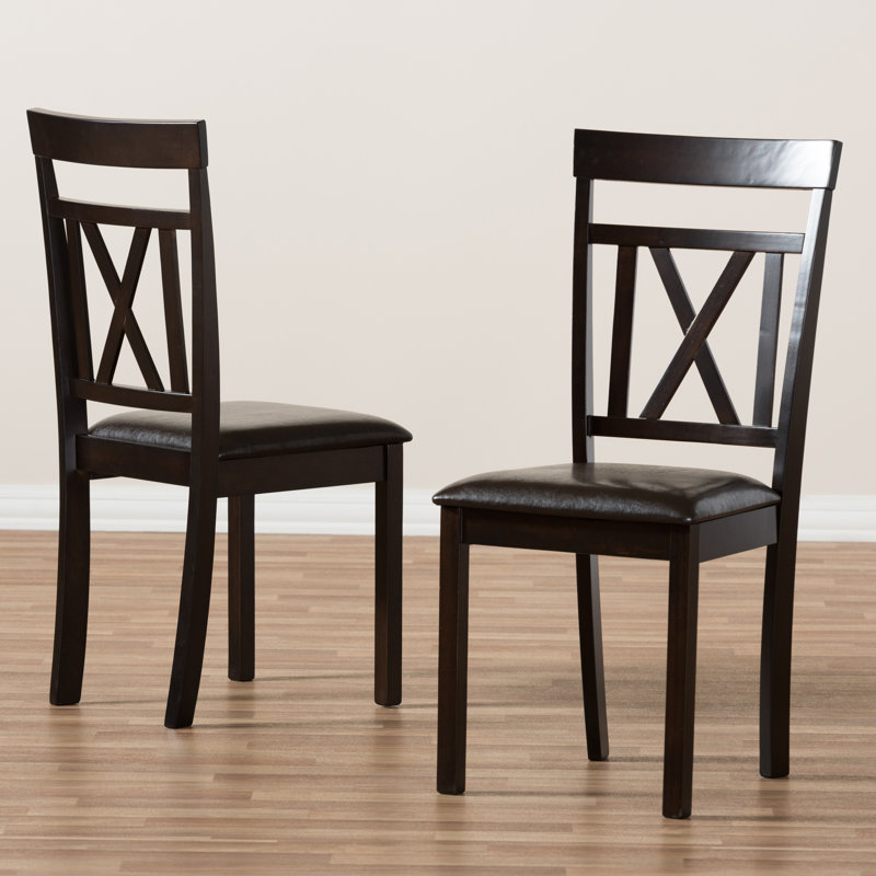 47cm H Upholstered Cross Back Side Chair