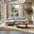 Inniss 107.3" Corduroy Square Arm Sectional Sofa with Left Chaise-2036521222