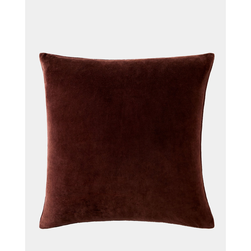 Carthago Beaded Square Pillow Cover & Insert, Rust/Key