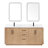 Cloverfield 72'' Double Bathroom Vanity with Cultured Marble Top-93496105-93496106