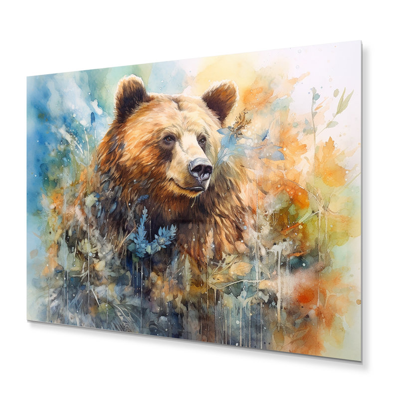 Majestic Grizzly II - impression sur métal, H 12 po x l 20 po x P 1 po
