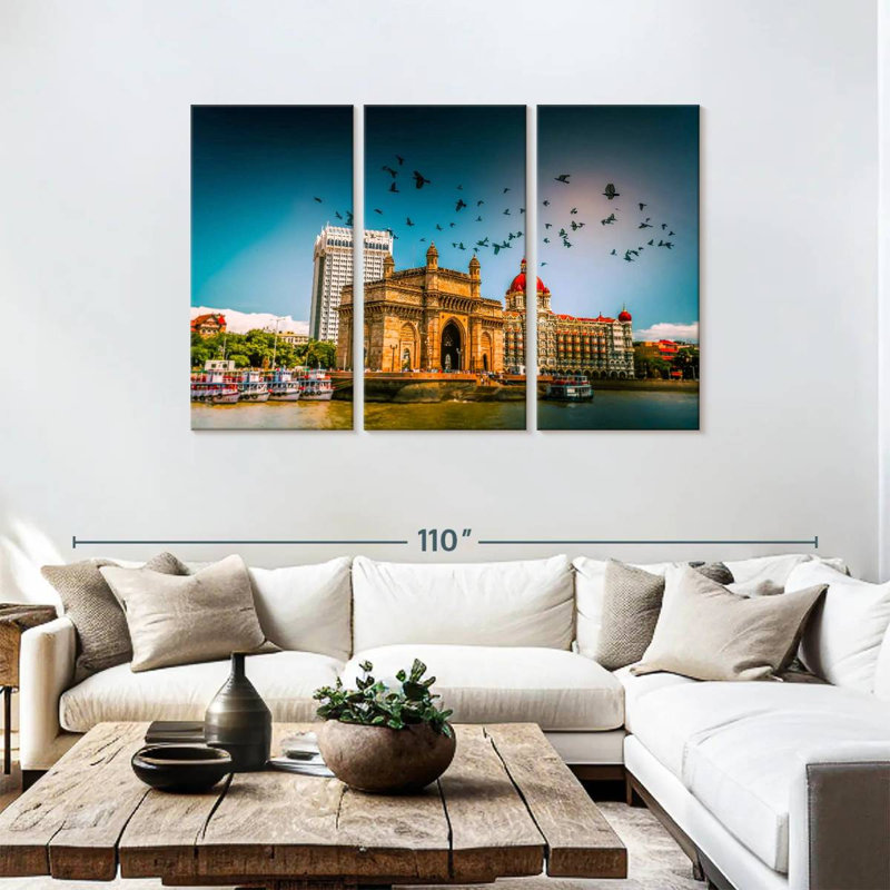 Vignette Tergel Gateway Of India, H 48 po x l 74 po