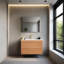 Meuble-lavabo mural simple 30 po avec lavabo en céramique
