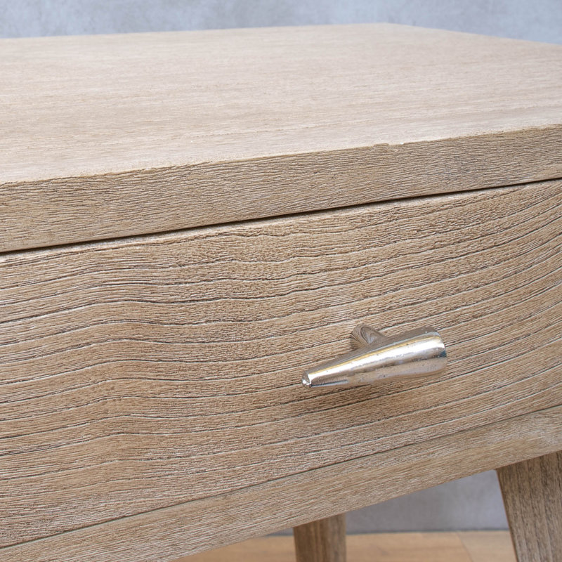 Aaliyah 53cm W Solid + Manufactured Wood Bedside Table